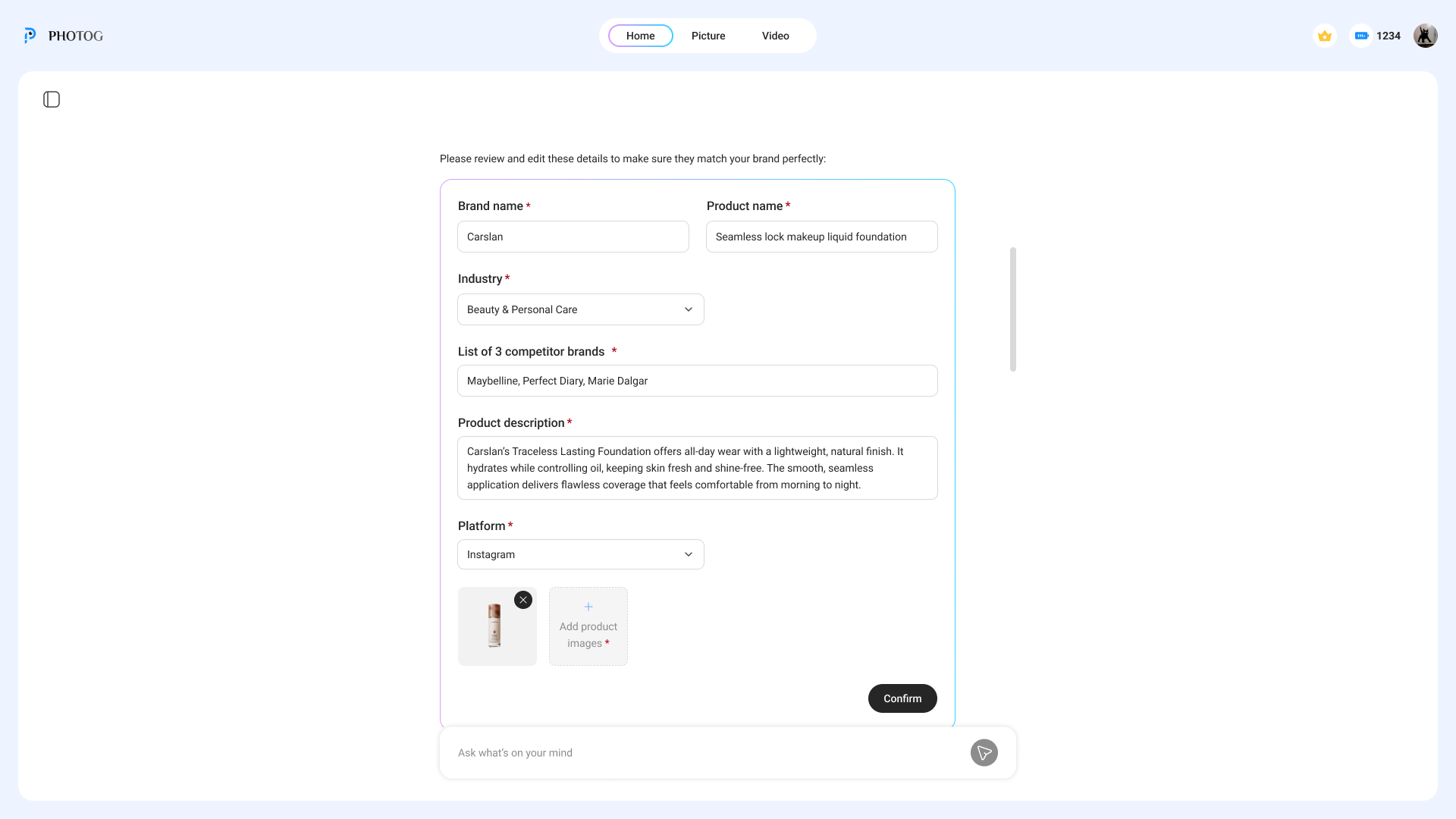Intent preview pattern