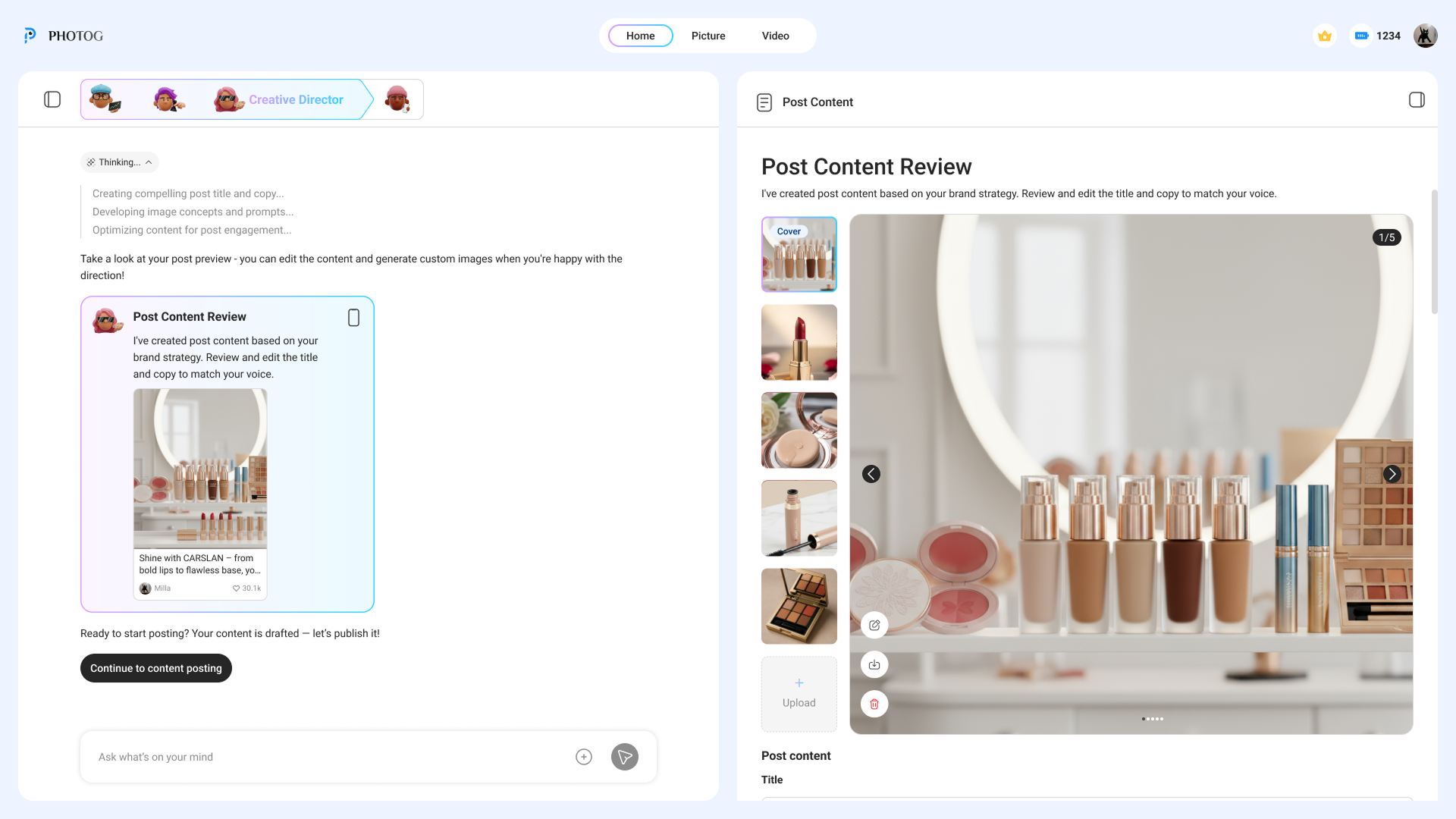 Final version — full user control with confirmation gates between every agent